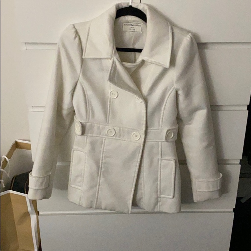 White peacoat size small